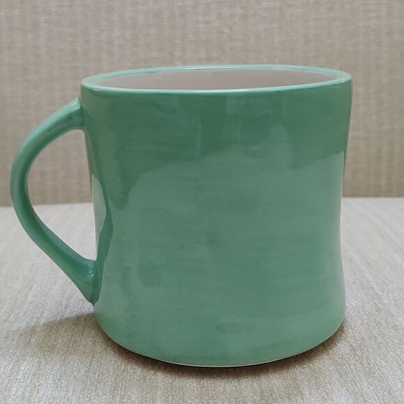 Anthropologie Colorway Mia Hand Painted Monogram Initial "M" Mug Drinking Cup - Picture 3 of 7